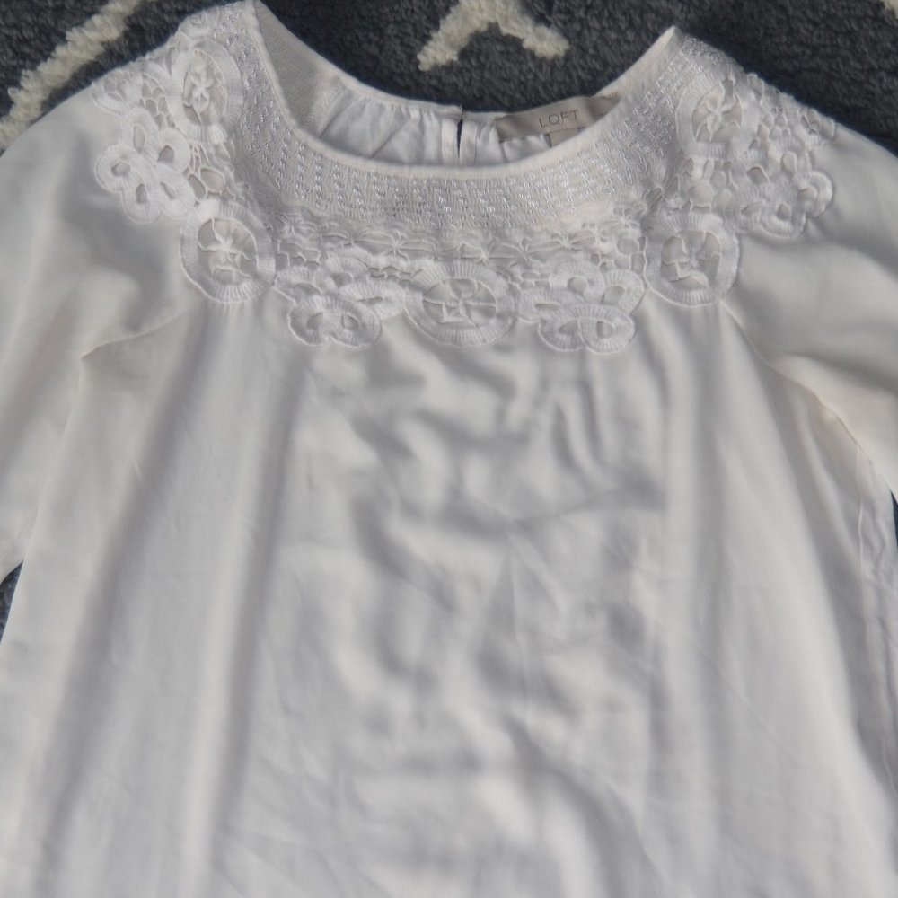 LOFT Lace Detail Blouse